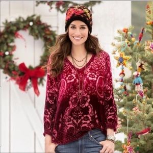 Sundance Sentimental mood ombré velvet blouse